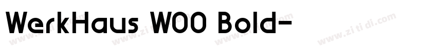 WerkHaus W00 Bold字体转换
